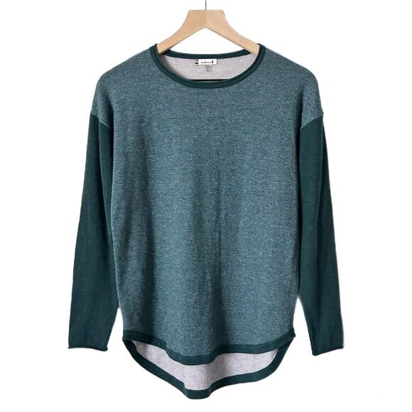 Smartwool Sweaters - Smartwool Women's Shadow Pine Colorblock Sweater Mist Twilight Blue Size Small